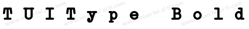 TUIType Bold Italic字体转换